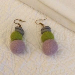 Felted earrings